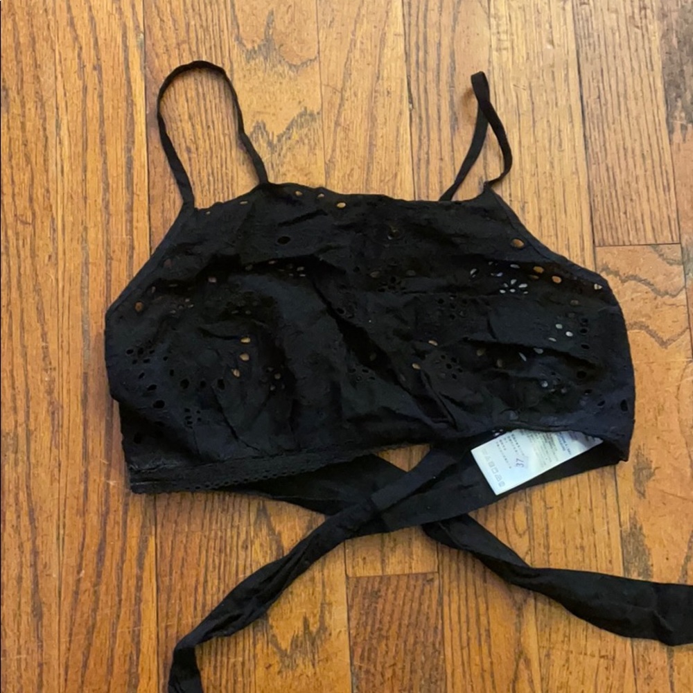 Black urban outfitters crop top
